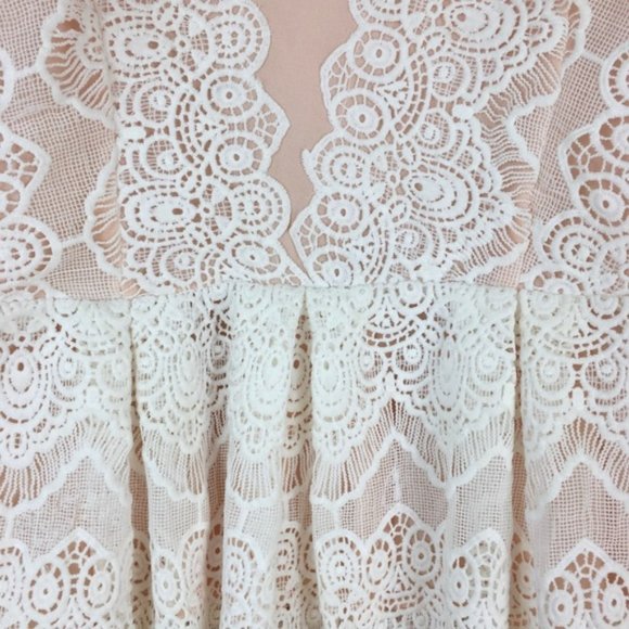 Anthropologie Greylin Lana Lace Peplum Top sz M - Picture 3 of 8